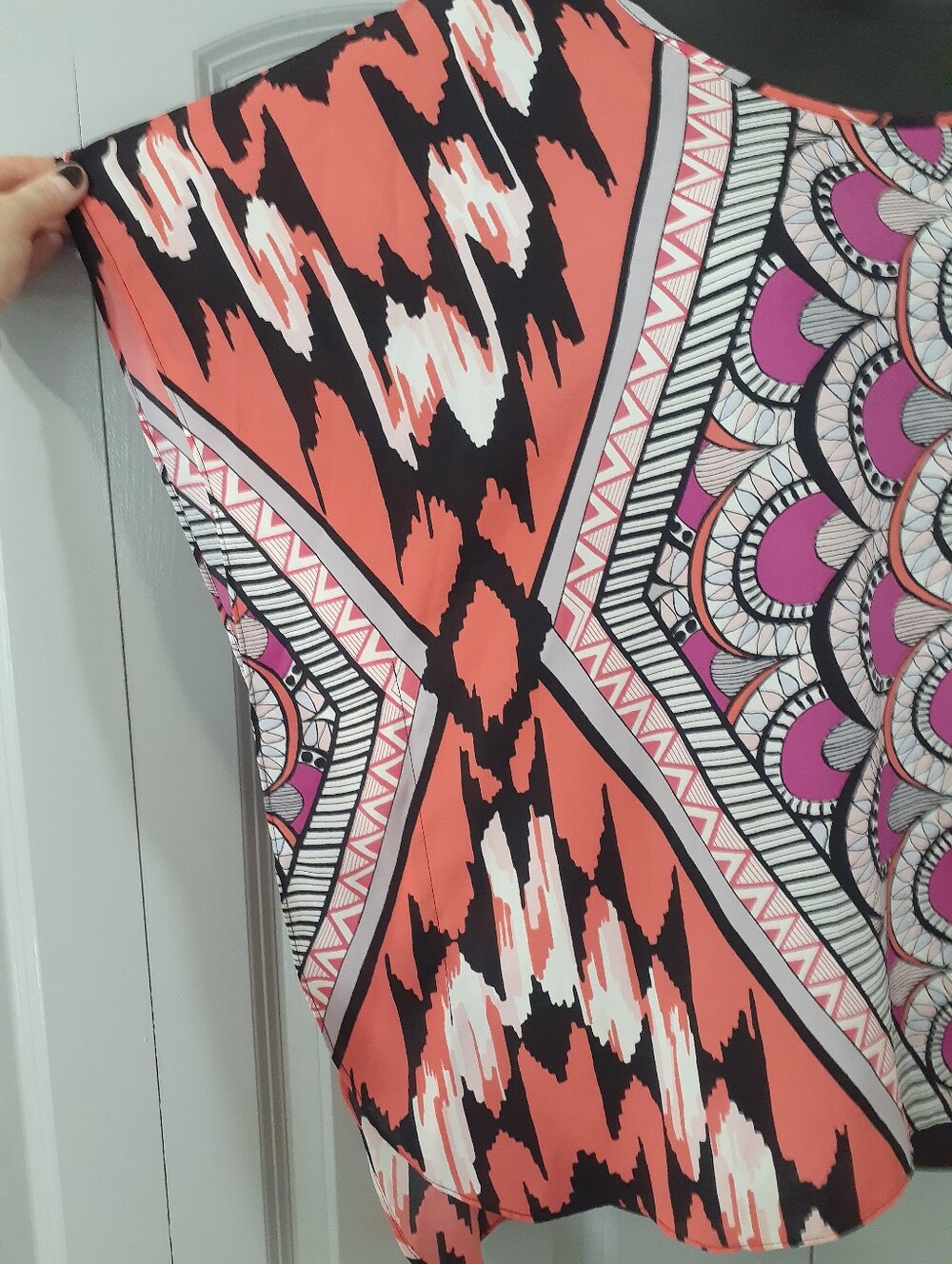 Pure Energy colorful lightweight poncho blouse - Picture 3 of 5